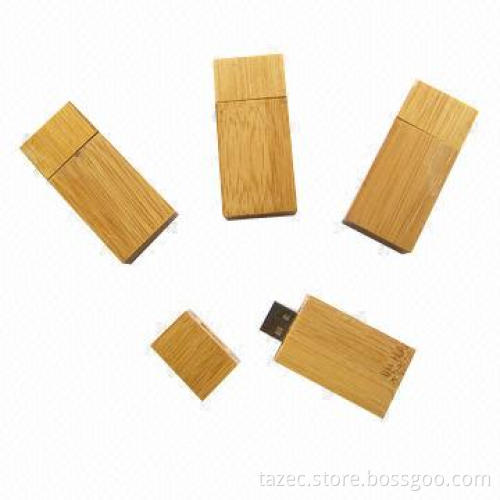 Wooden and Bamboo Bootable USB Flash Drive, Various Housings Available